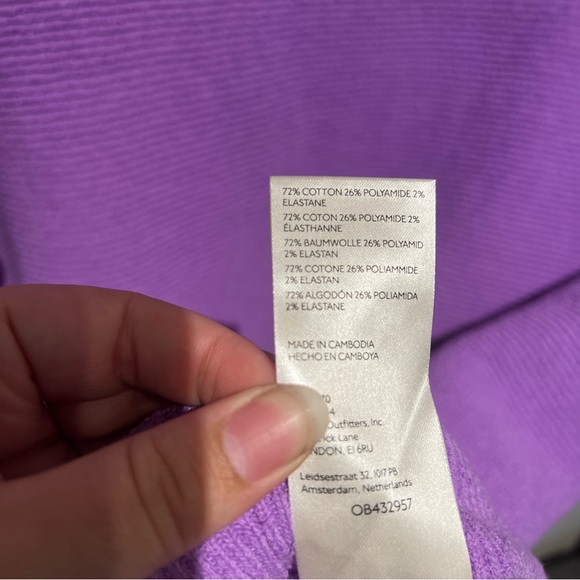 SOLD!! NWT Free People Ottoman Sweater in Glowing Grape - Picture 6 of 6